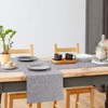 Pure Linen Table Runner, Gray Table Runner, Anti-Crease Washable Table