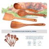 Juego De Palas Y Cucharas De Madera Para Cocina Café