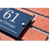 Badgemaster Modern Anthracite House Number Sign Plaque Stainless Steel Standoffs