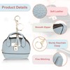 PATIKIL Mini Tote Bag Keychain, Cute Coin Purse Keychain PU