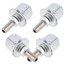 Temzzer License Plate Screws Dice Car Plate Fasteners Bolts Motorcycle Tag Bolts for Most Vehicle Motorbike 4 PCS (Silver)