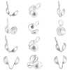 Beebeecraft Pack of 160 4 Styles Open Pearl Tips Knot