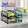 Auledio Stackable Beverage Can Dispenser Rack, Storage Organizer Holder for