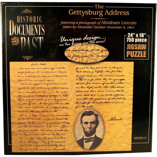 American Documents The Gettysburg Address Jigsaw Puzzle (750-Piece)