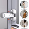 Pack of 1 Fridge Lock, 2 Pieces Fridge Door Closer,