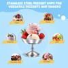 GearRoot Ice Cream Bowls Stainless Steel Dessert Cups, 2 Pack