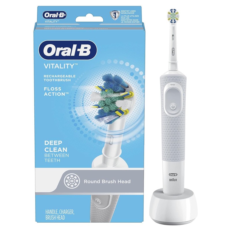 Oral-B Vitality FlossAction Electric Rechargeable Toothbrush powered by Braun, 1