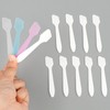 PP Mini Cosmetic Dispensing Spatula Set (10 Pcs) - Makeup Spoon Spatula White 19ea