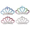 Lurrose Mini Tiara con Peine 4 Piezas de Corona de