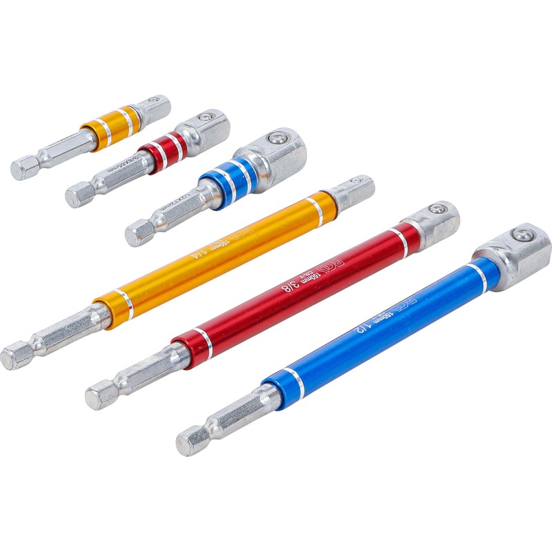 BGS 74424 | Adapter Set for Drills | Coloured |