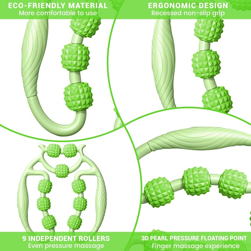 HYran Massage Roller, Massage Roller Legs, Massage Roller with Handle