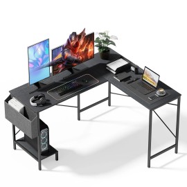 Simple Deluxe 50 Inch L Shaped Desk Gaming Computer Reversible Corner Table PC Work Table