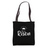 Easter He Is Risen Christian Typography Tote Bag