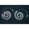Miniblings Hoop Earrings Silver-Plated Rings Loops Earrings Round Hoop Earrings