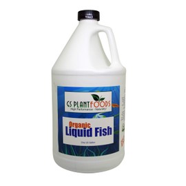 Organic Hydrolyzed Liquid Fish Fertilizer by GS Plant Foods (1 Gallon)