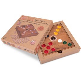 LOGOPLAY LOGOPLAY Funny Pigz - Big Hole - Würfelspiel - Gesellschaftsspiel - Brettspiel aus Holz