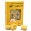 Natural Yellow Beeswax Tealight Candles - 12pcs - Organic Candle