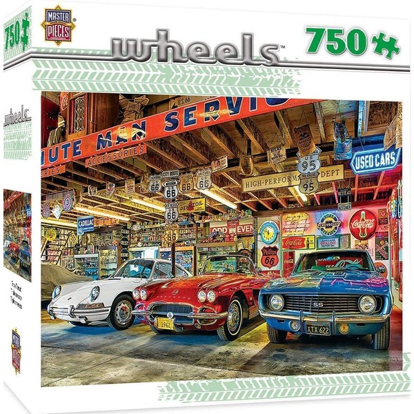MasterPieces Wheels Jigsaw Puzzle, Triple Threat, Featuring Art by Linda Berman, 750 Pieces