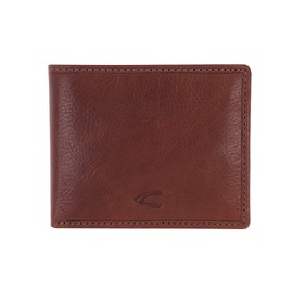 camel active Como Men's RFID Wallet Small Landscape Format Leather, cognac brown, 000220