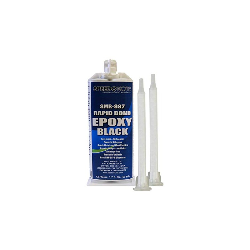 Rapid Bond Black Epoxy Powerful Adhesion, Sets in 40-60 Seconds,