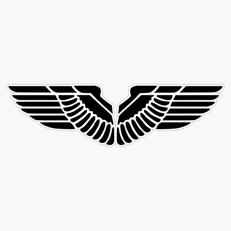 HOF Trading Eagle Wings Vinyl Sticker Waterproof Decal Laptop Wall