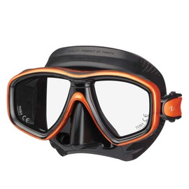 TUSA M-212 Freedom Ceos Scuba Diving Mask, Black/Energy Orange