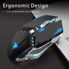TENMOS T12 Wireless Gaming Mouse Rechargeable, 2.4G Silent Optical Wireless