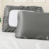 Manyshofu Satin Pillowcases for Hair Protection - 1Pcs Grey Pillow