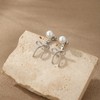 CAROVO Pearl Earrings for Women Dainty 14K Gold Earring Sets