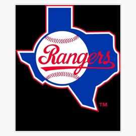 Rangers Texas Bumper Sticker Vinyl Decal 5"