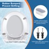 iFealClear Round Toilet Seat Compatible with Kohler, American Standard, TOTO,