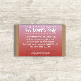 Cat Lovers Soap Bar In Gift Box Novelty Gift Idea By Dandelion Stationery SP004