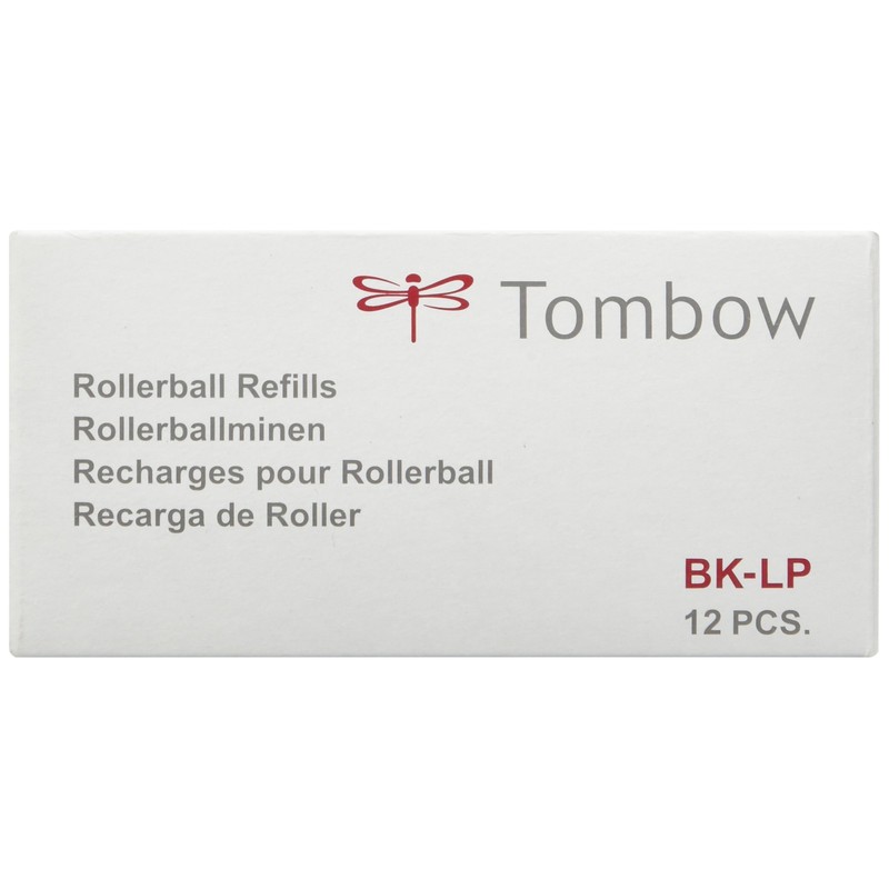 Tombow 0.7mm Rollerball Refill, pack of 12- Blue