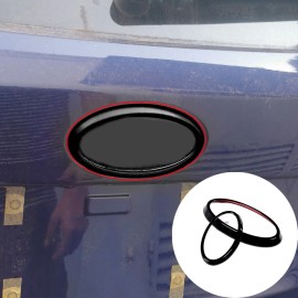 car-attention Car Front Rear Logo Emblem Badge Ring Decoration Fit For Subaru Forester 2022