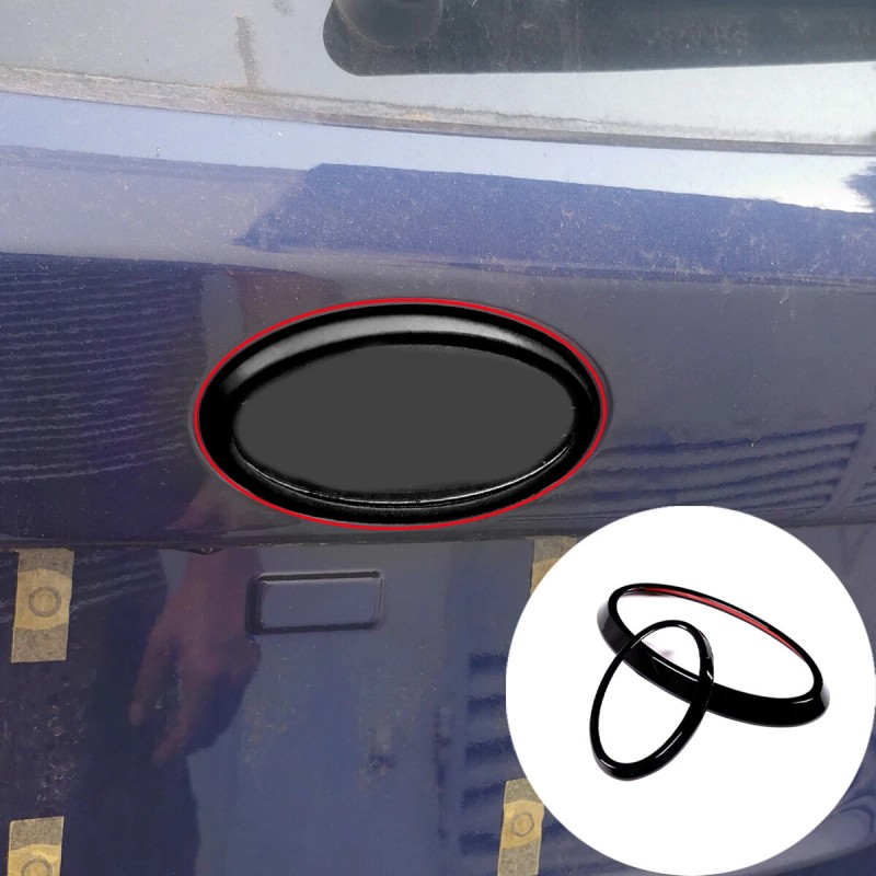 car-attention Car Front Rear Logo Emblem Badge Ring Decoration Fit