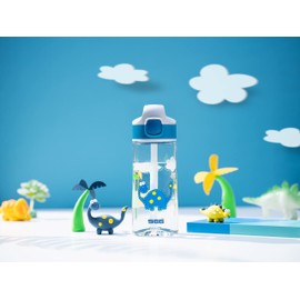 SIGG Miracle Kids Top Replacement Cap Replacement Part for All Aluminium and Tritan Miracle Kids Bottles (0.35L, 0.4L, 0.45L), Replacement Lid for SIGG Water Bottle with Straw, Indigo