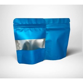 Blue Mylar Bags 3.5g Smell Proof Packaging x100