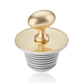 Generic Bathtub Drain Stopper, Rubber Bathtub Drain Stopper, Bathroom Bathtub Plug, Suitable for Replacing Bathtub Drain Stopper，Easy to Use(Gold)