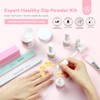 Saviland Kit Uñas Polvo Inmersión Transparente Starter 60g 1oz Dip