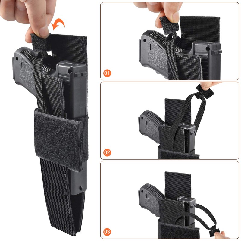 LarKoo Tactical Drop Leg Bag with Pistol Holster - Leg