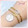MKCYD 10Pcs Oval Clasp Tiny Carabiner Necklace Clasps and Closures