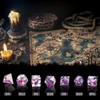 Liquid Core Flower DND Dice Set,7 PCS Resin Polyhedral Dice