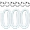 Pool Hoses for Above Ground Pools, 3 Pack 1.25 x