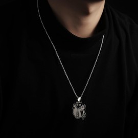 Niaspi Fish Book Cat Pendant Necklaces for Women Unisex Vintage Black Enamel Kitten Animal Reading Trendy Box Chain Necklace Unique Funny Cartoon Easter Jewelry Gifts