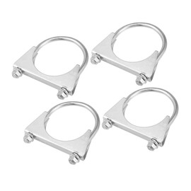 VekAuto Round U Bolt Muffler Exhaust Clamps for Car / 2.75" ID 70mm / 4 Pcs Auto Accessories