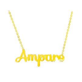 Damenkette mit Namen aus Edelstahl. Besonderer Namensanhänger für Geschenke für Freunde, Freunde.