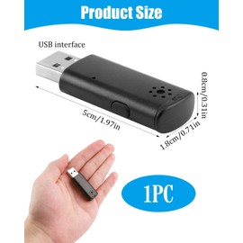 coalwop USB Microphone for Laptop and Desktop PC, Plug and Play, High-Sensitivity Mini Microphone for Clear Calls, Video Calls, Recording, Clear Audio, Online Learning and Live broadcasts