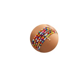 Ritach Beaded Bracelet for Women Gold Initial Bracelet Women Gifts for Friendship Teachers Graduation, Medium, Copper, Cubic Zirconia