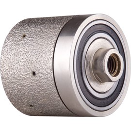 DAMO 3"X2" 90-Degree Diamond Grinding Drum Wheel, Coarse Grit, 5/8”-11 Thread, Ideal for Shaping Circles, Arcs, and Sink Hole Cutouts – Vacuum Brazed Technology for Granite, Concrete, and Marble Edges