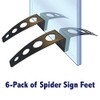 Medium Spider Sign Feet (6-Pack)